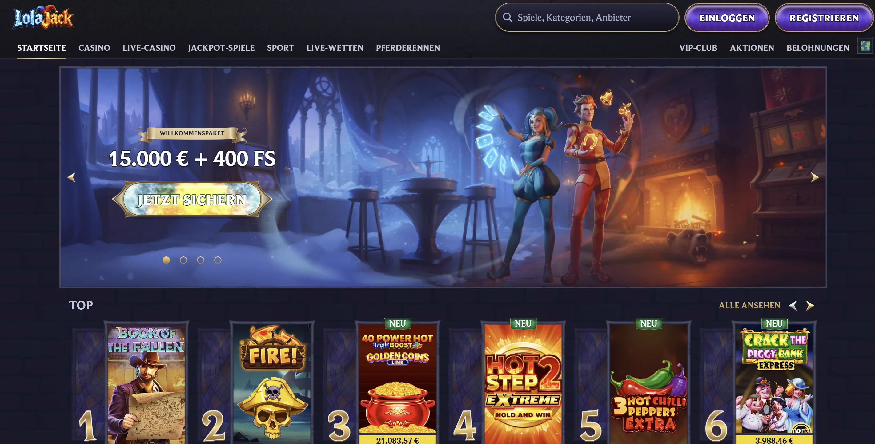 Lolajack Casino Anmelden
