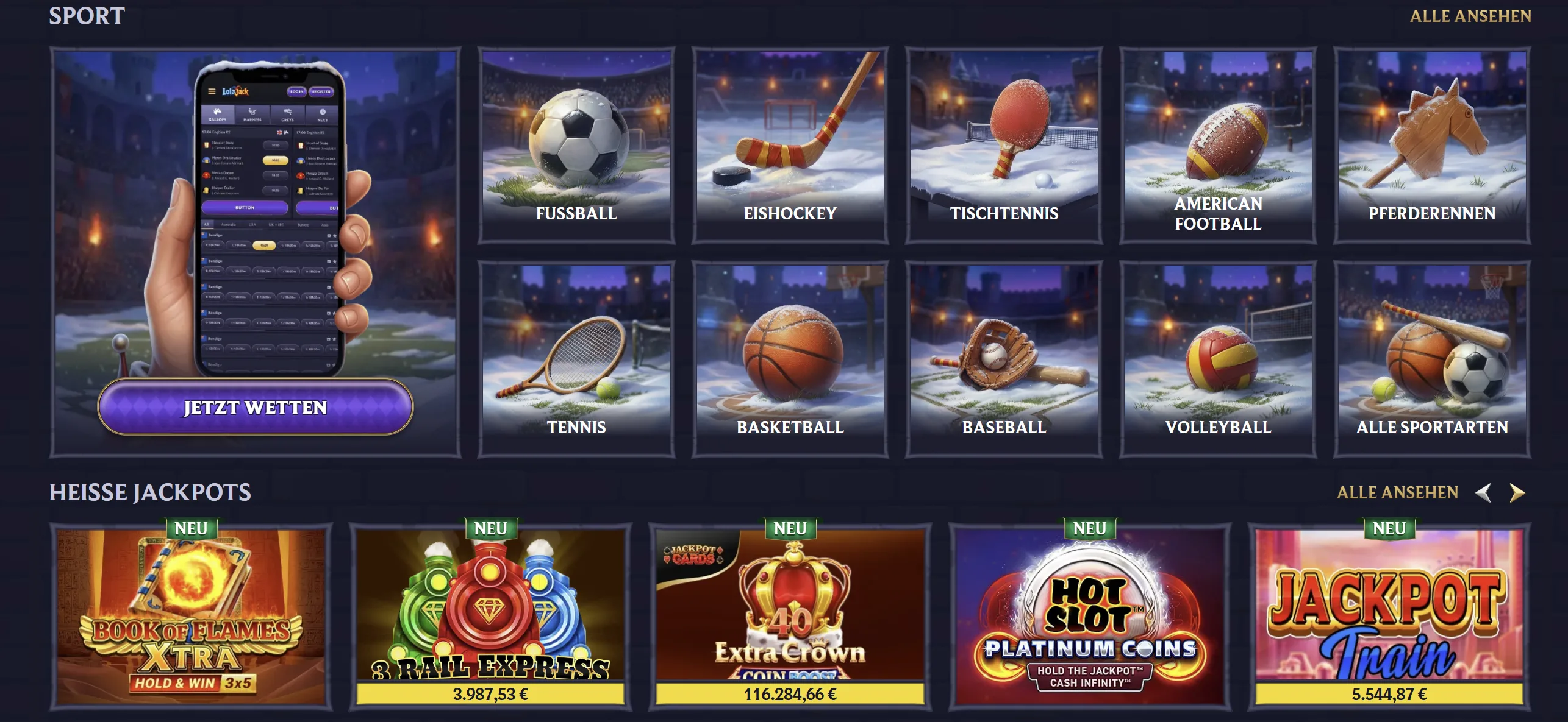 Lolajack Casino Bonus